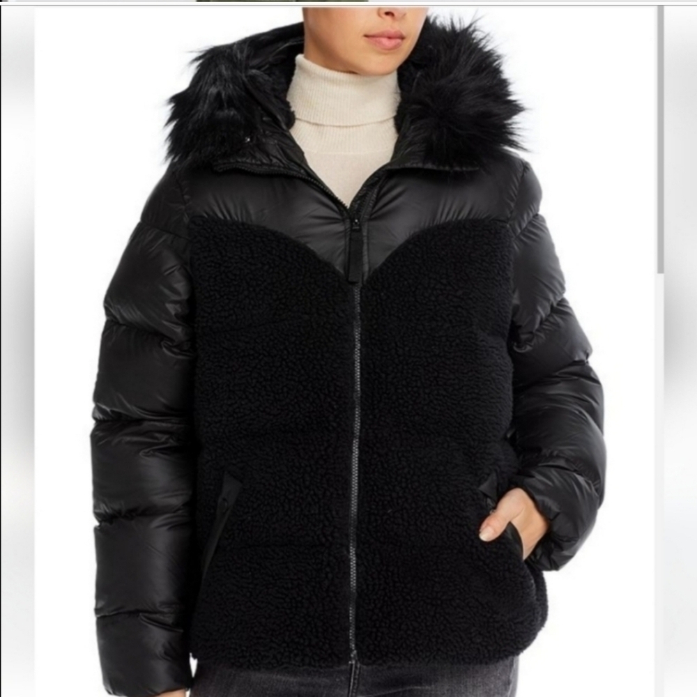 Hunter Hero hybrid puffer sherpa jacket